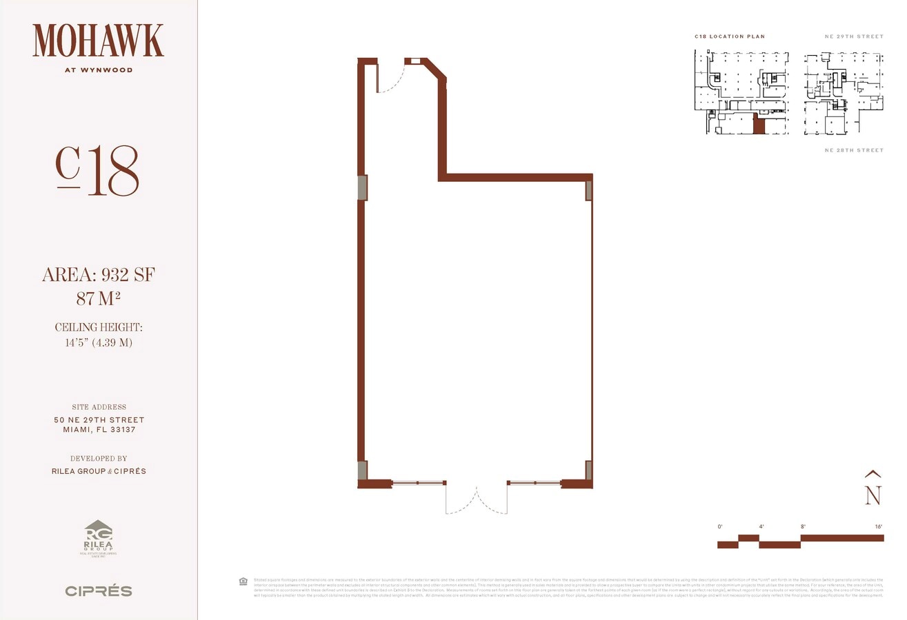 50 NE 29th St, Miami, FL 33137 - Lot C-18 -  - Plan d’étage - Image 1 of 1