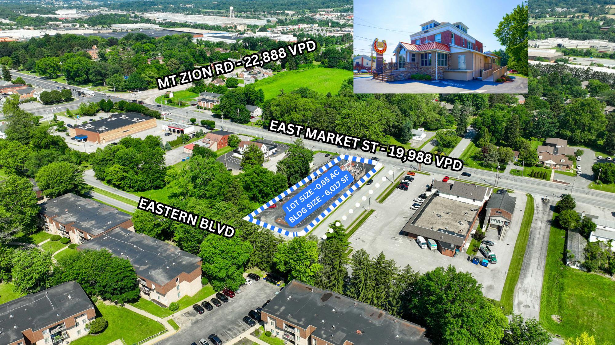 3406 E Market St, York, PA à louer Aérien– Image 1 sur 15