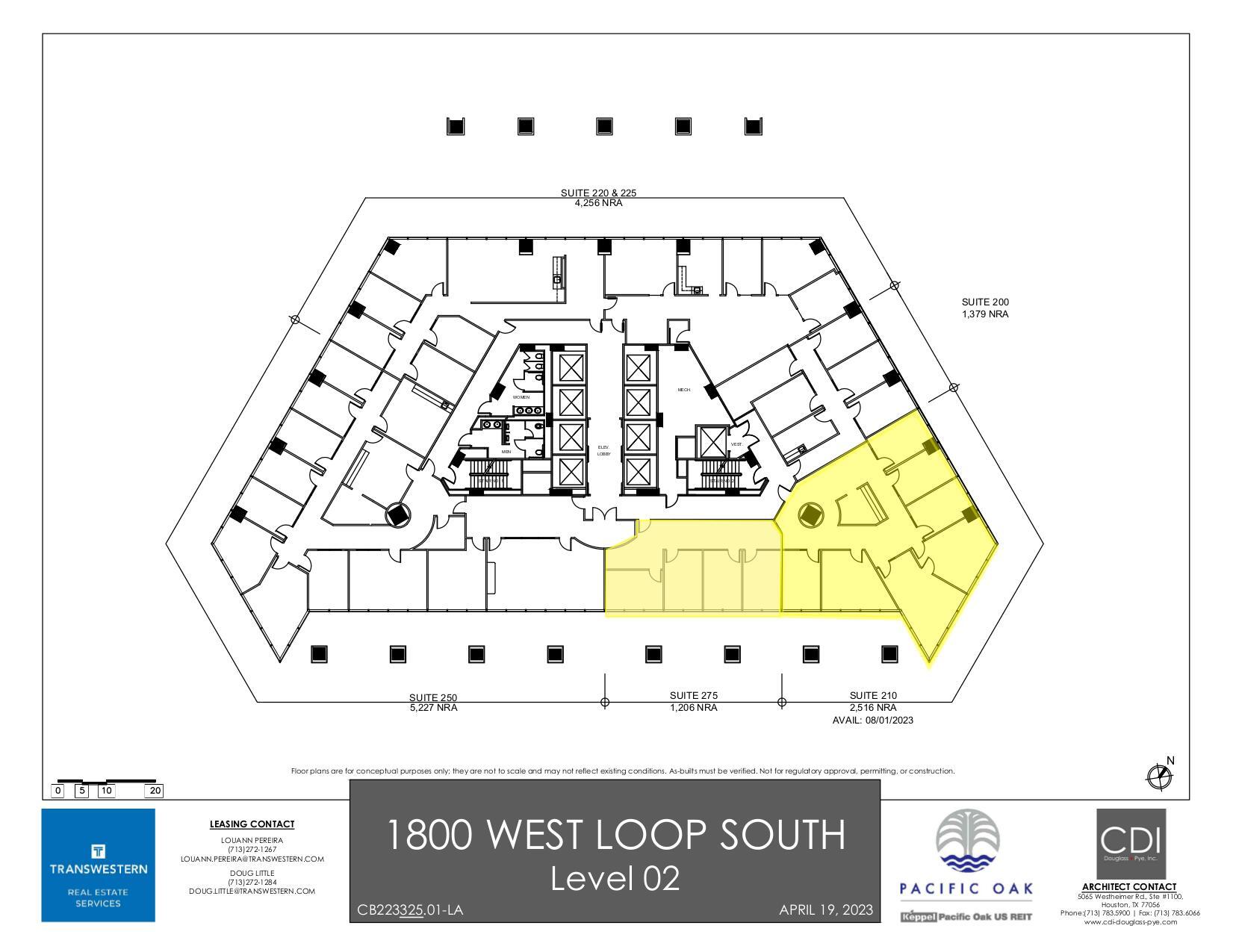 1800 West Loop S, Houston, TX à louer Plan d’étage– Image 1 sur 1