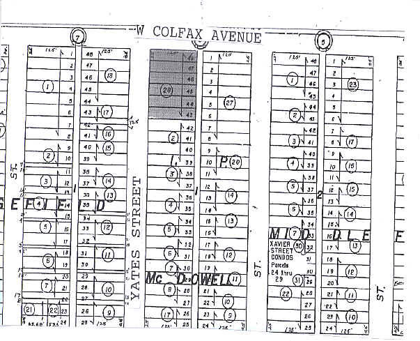 4930 W Colfax Ave, Denver, CO à vendre - Plan cadastral – Image 2 sur 8