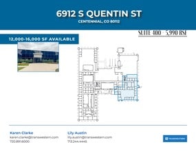 6912 S Quentin St, Centennial, CO à louer Plan de site– Image 2 sur 2