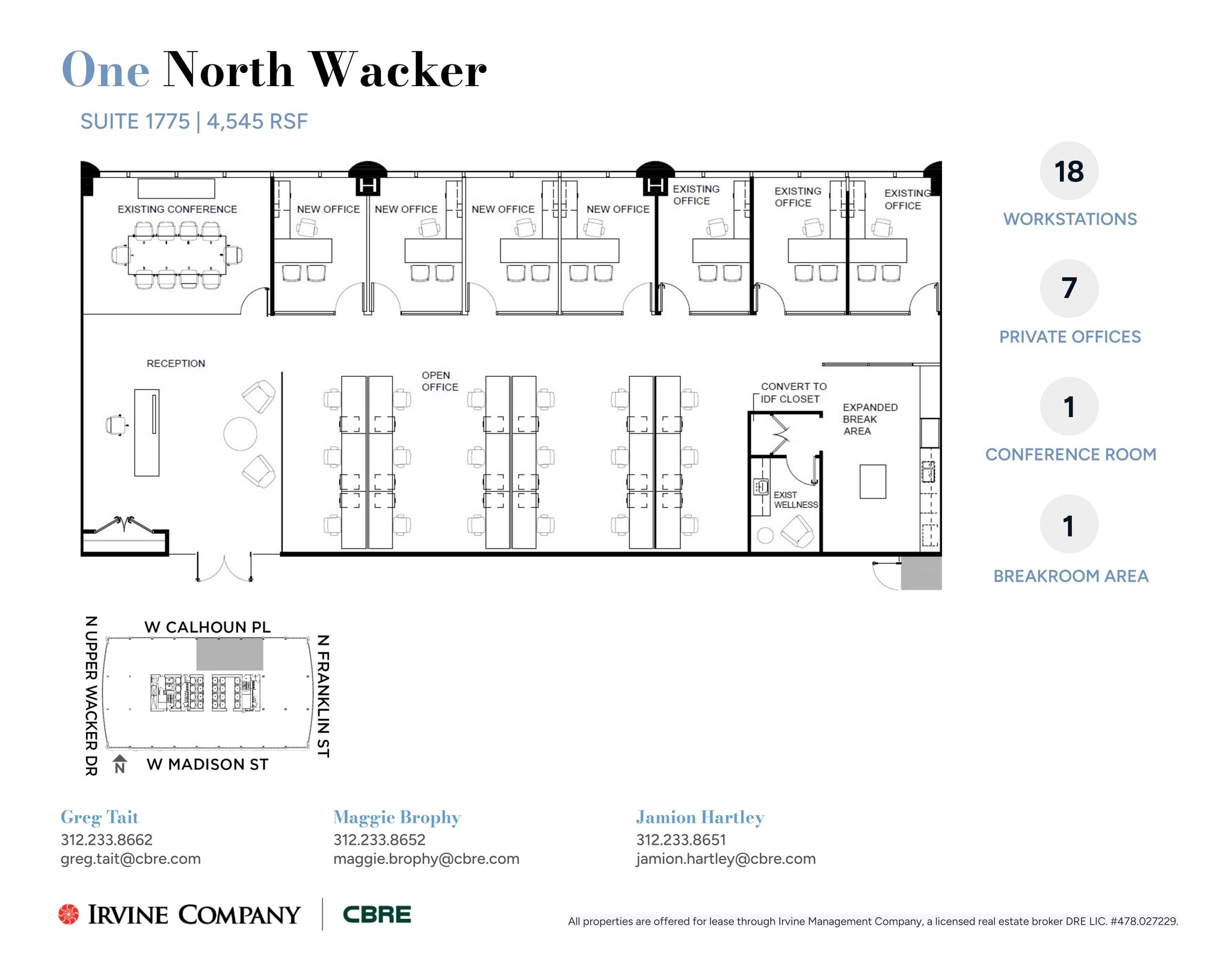 1 N Wacker, Chicago, IL à louer Plan de site– Image 1 sur 1