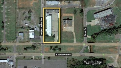 1019 E Highway 66, Elk City, OK - VUE AÉRIENNE  vue de carte