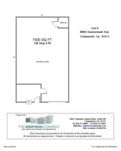 9850-9860 Owensmouth Ave, Chatsworth, CA à louer Plan d’étage– Image 1 sur 1