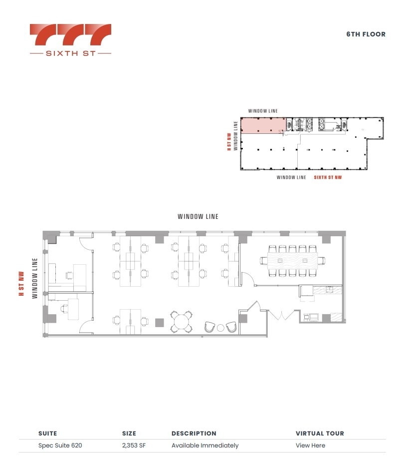 777 6th St NW, Washington, DC à louer Plan d’étage– Image 1 sur 1