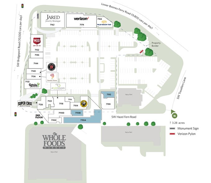 7110 SW Hazel Fern Rd, Portland, OR à louer - Plan de site – Image 3 sur 19