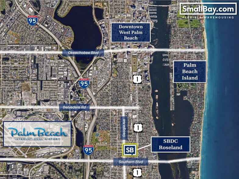 601 Roseland Dr, West Palm Beach, FL à louer - Aérien – Image 2 sur 13