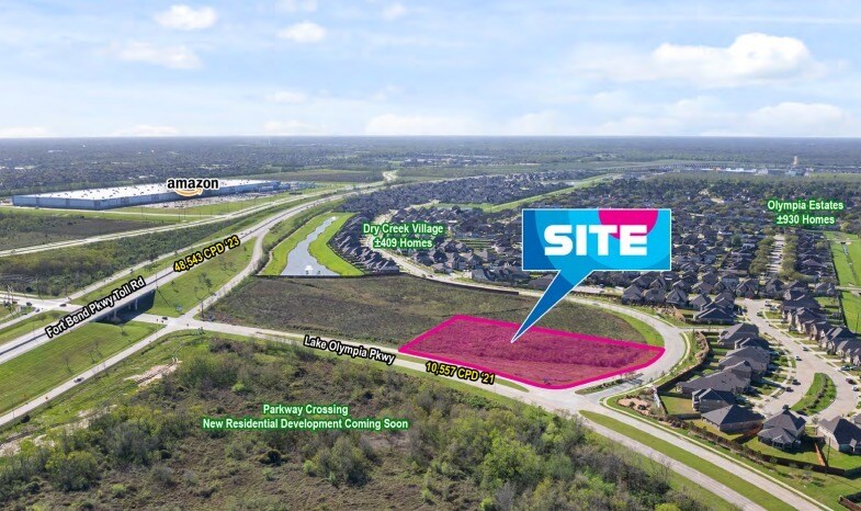 SWC Lake Olympia Pkwy & Ft Bend Pkwy Toll Rd, Missouri City, TX à vendre Photo de l’immeuble– Image 1 sur 5