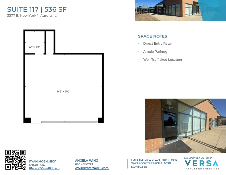 3577 E New York St, Aurora, IL à louer Plan d’étage– Image 1 sur 3