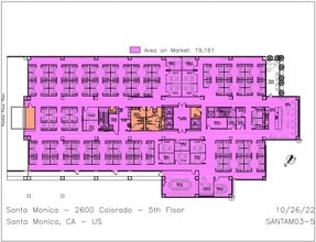 2600-2800 Colorado Ave, Santa Monica, CA à louer Plan d’étage– Image 1 sur 1