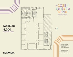 1023-1047 Santa Fe Dr, Denver, CO à louer Plan d’étage– Image 1 sur 1