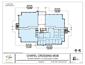 245 W SH 114, Southlake, TX à louer Plan d’étage– Image 2 sur 2