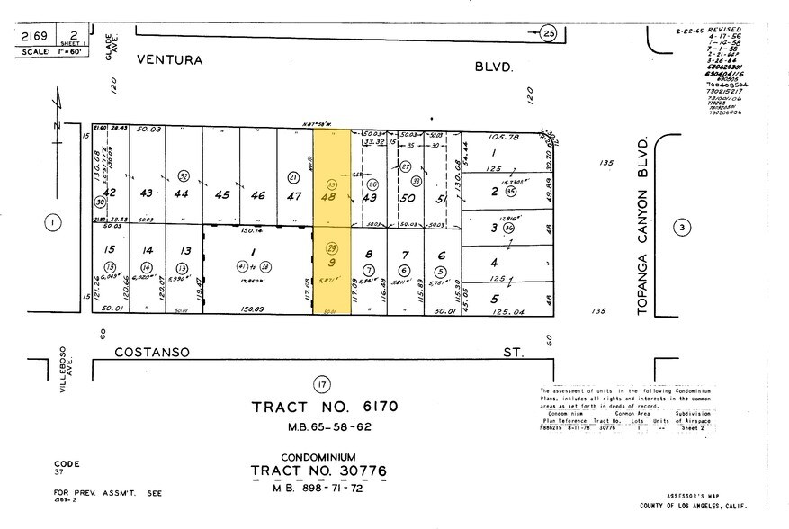 22026-22030 Ventura Blvd, Woodland Hills, CA à louer - Plan cadastral – Image 3 sur 6