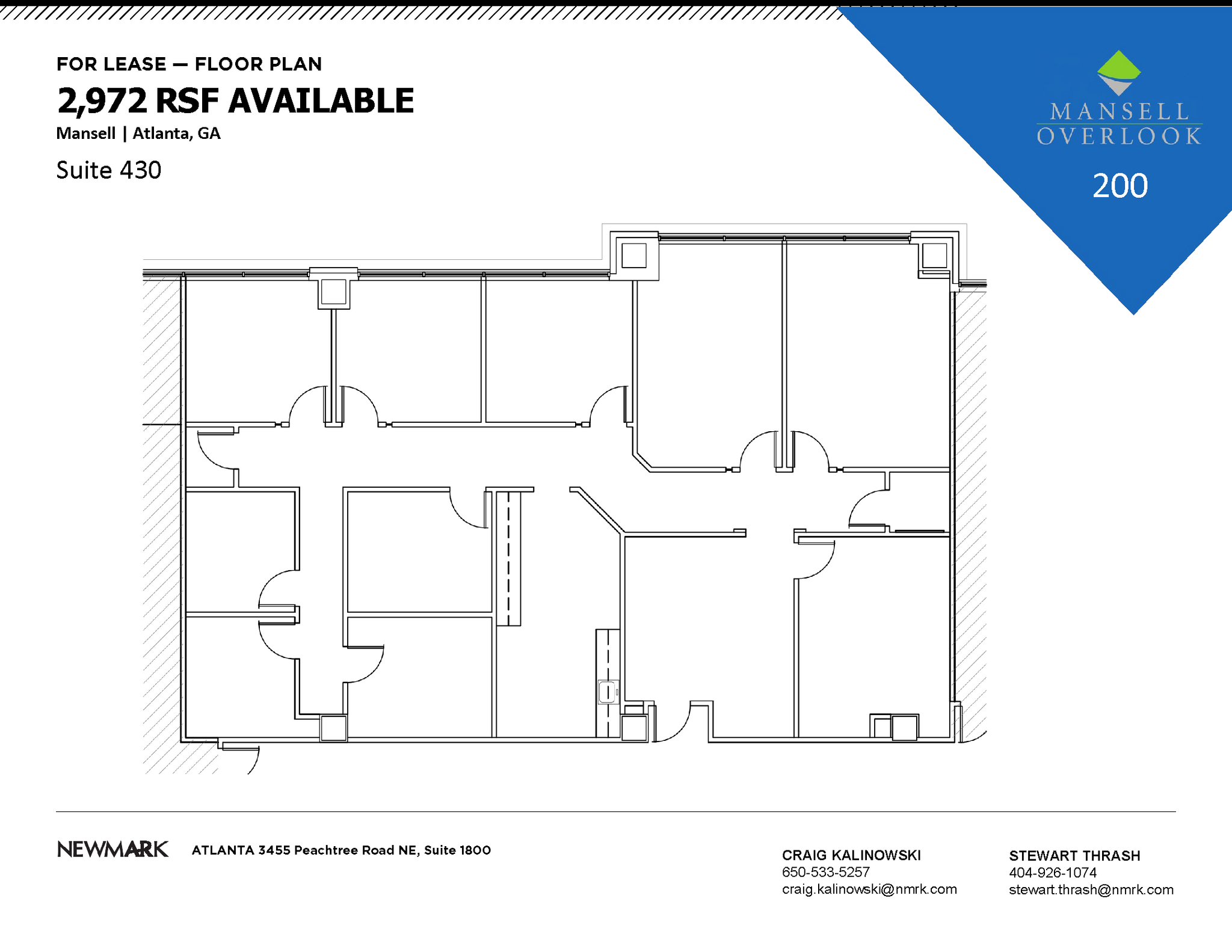 200 Mansell Ct E, Roswell, GA à louer Plan d’étage– Image 1 sur 1