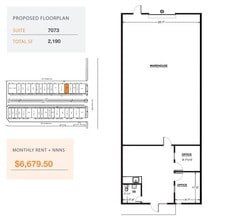 7059-7077 1/2 Vineland Ave, North Hollywood, CA à louer Plan d’étage– Image 1 sur 1