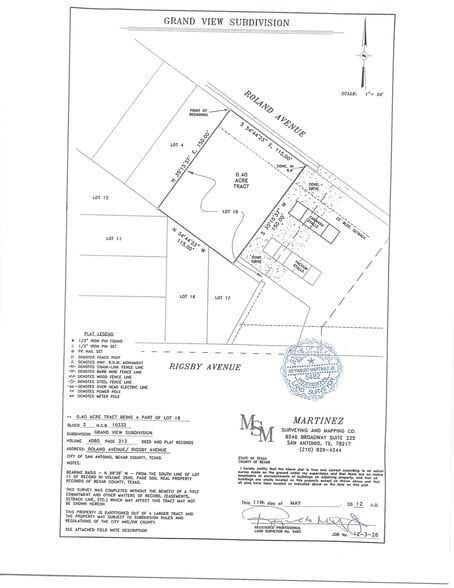 602/622 Roland Ave, San Antonio, TX à vendre - Plan de site – Image 3 sur 11