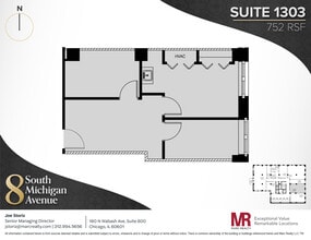8 S Michigan Ave, Chicago, IL à louer Plan d’étage– Image 1 sur 7