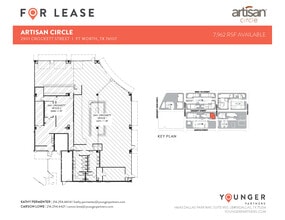 2973 W 7th St, Fort Worth, TX à louer Plan d’étage– Image 1 sur 1