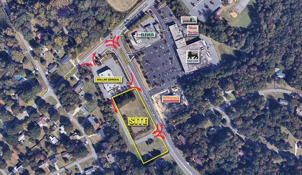 W W.T. Harris & Mt. Holly-Huntersville Rd blvd, Charlotte, NC à louer - Photo principale – Image 1 sur 3