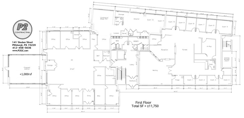 2600 Old Washington Rd, Pittsburgh, PA à louer - Plan d’étage – Image 2 sur 4