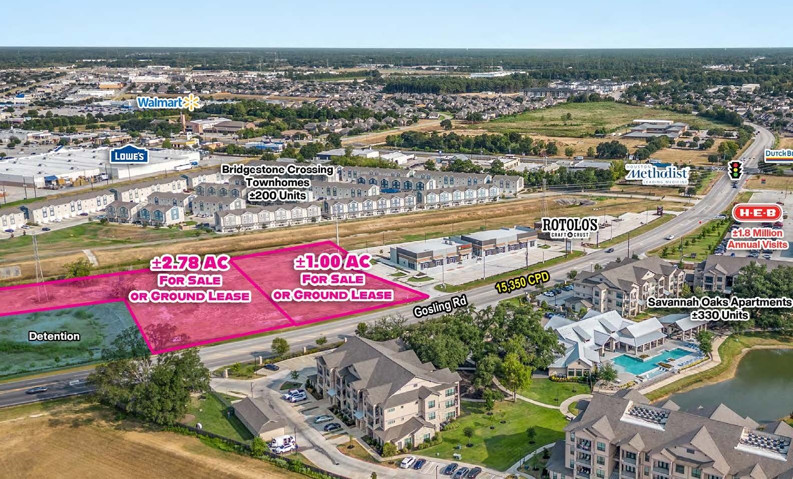 SWQ of Gosling and FM 2920, Spring, TX à vendre Aérien– Image 1 sur 7