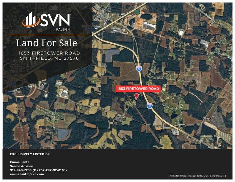 1853 Firetower Rd, Selma, NC à vendre - Aérien – Image 2 sur 2