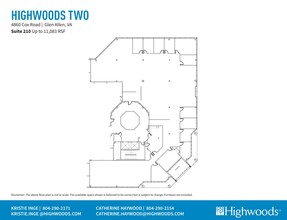 4860 Cox Rd, Glen Allen, VA à louer Plan d’étage– Image 1 sur 1