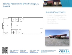 33W401 Roosevelt Rd, West Chicago, IL à louer Plan d’étage– Image 2 sur 2