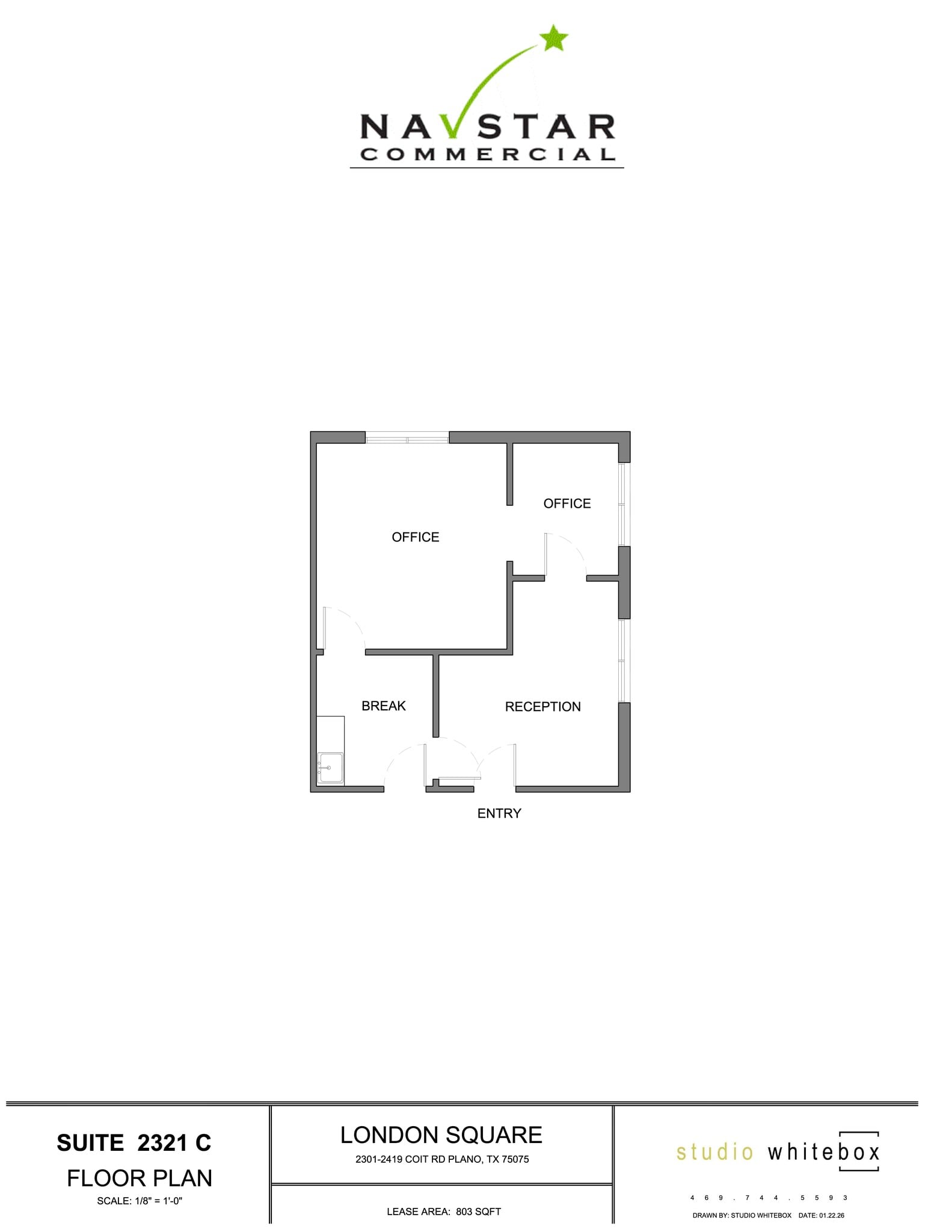 2305 Coit Rd, Plano, TX à louer Plan d’étage– Image 1 sur 1