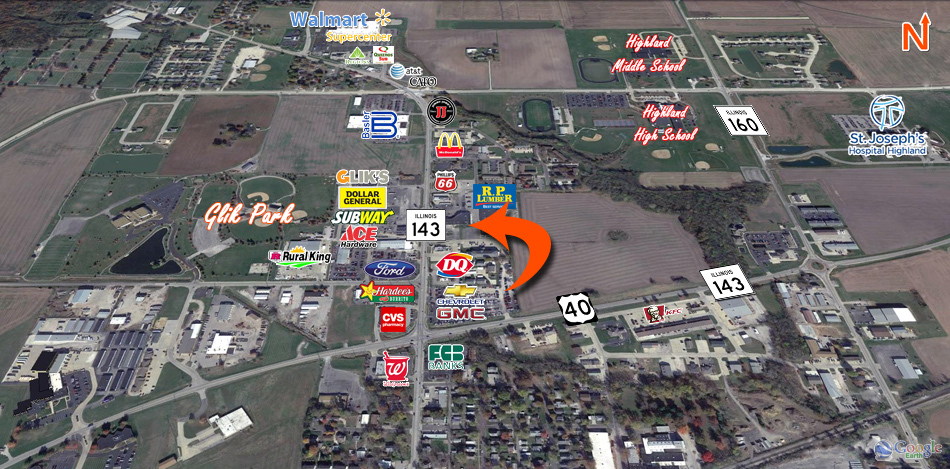 12595 State Route 143, Highland, IL à louer - Photo de l’immeuble – Image 3 sur 4