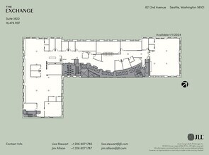 821 2nd Ave, Seattle, WA à louer Plan d’étage– Image 1 sur 1