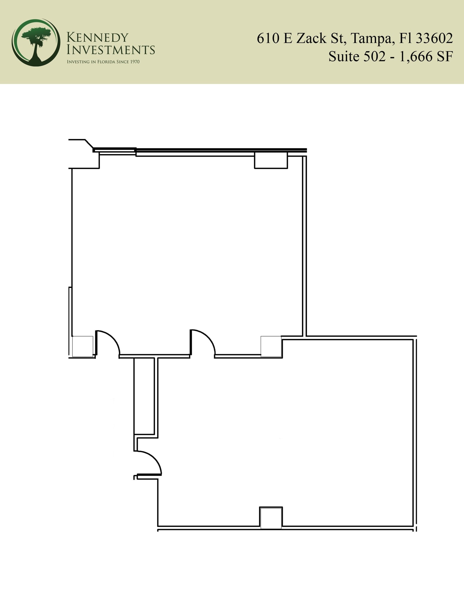 610 E Zack St, Tampa, FL à louer Plan de site– Image 1 sur 1