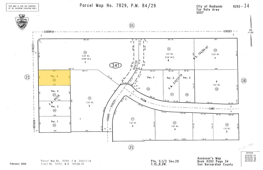 1210 Nevada St, Redlands, CA à louer - Plan cadastral – Image 3 sur 5