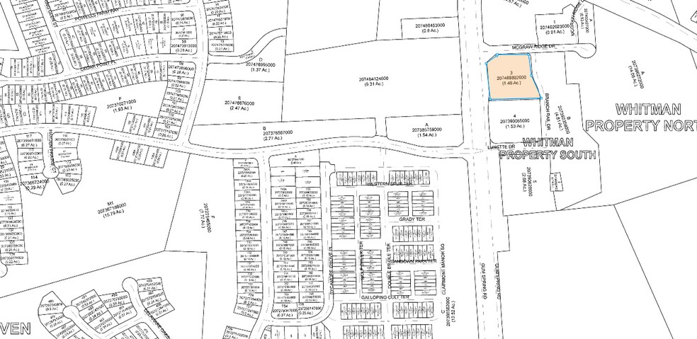 43314 McGraw Ridge Dr, South Riding, VA à vendre - Plan cadastral – Image 2 sur 3