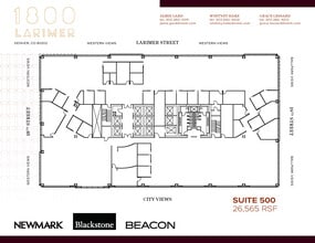 1800 Larimer St, Denver, CO à louer Plan d’étage– Image 1 sur 1