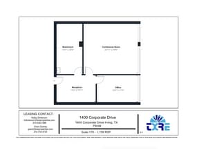 1400 Corporate Dr, Irving, TX à louer Plan d’étage– Image 1 sur 1