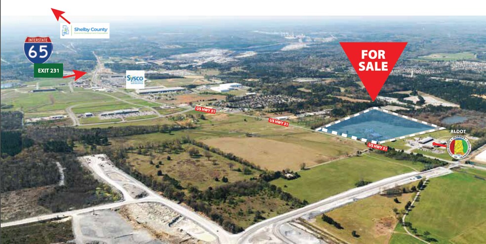 3883 Highway 31 S, Calera, AL à vendre - Aérien – Image 2 sur 2