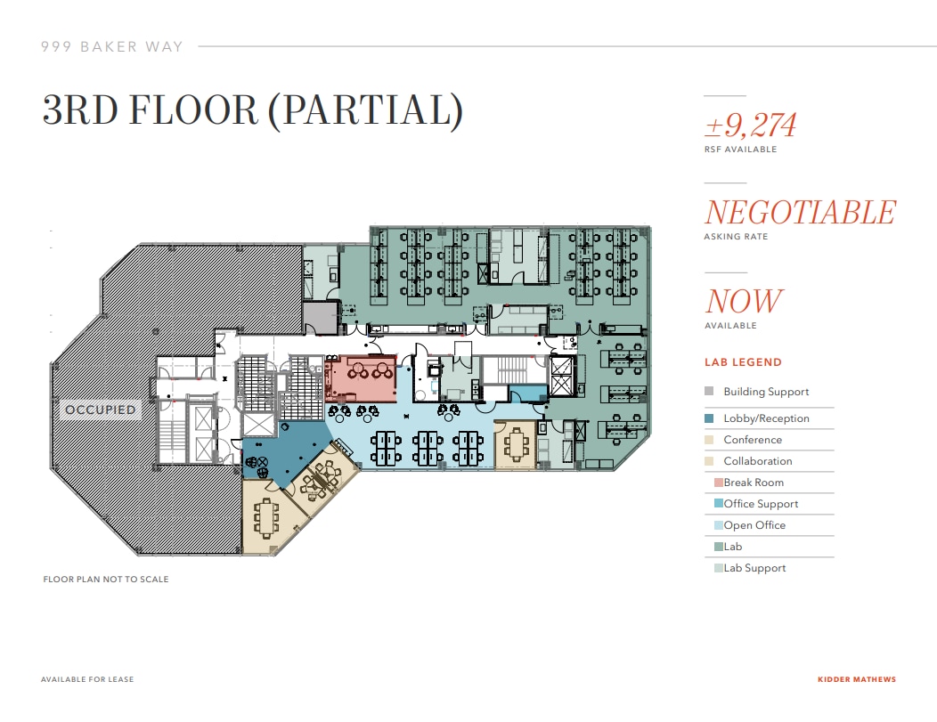 999 Baker Way, San Mateo, CA à louer Plan d’étage– Image 1 sur 1