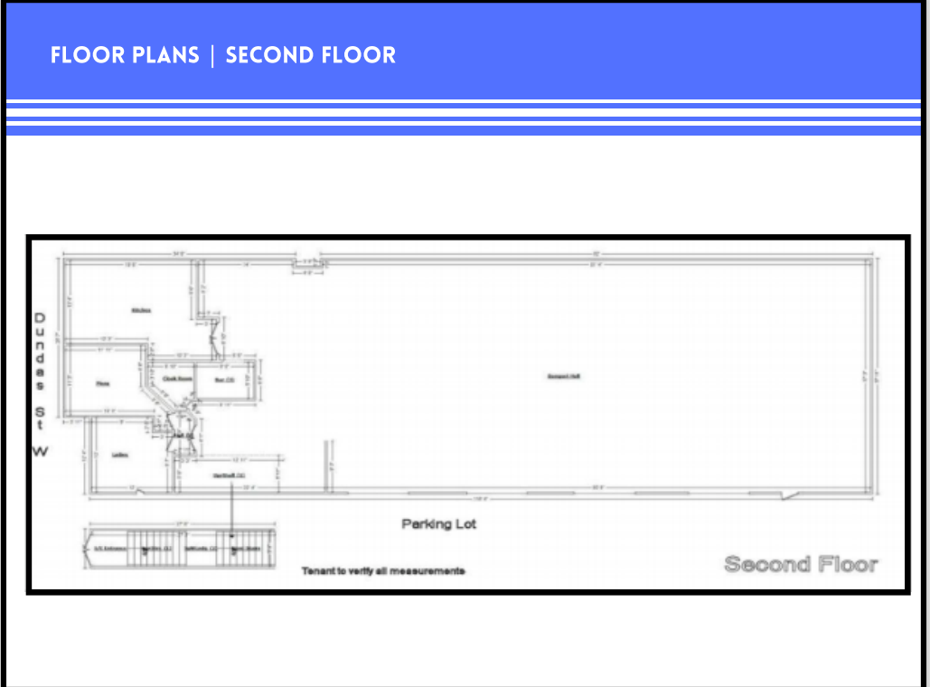 3276-3278 Dundas St W, Toronto, ON à louer Plan d’étage– Image 1 sur 1