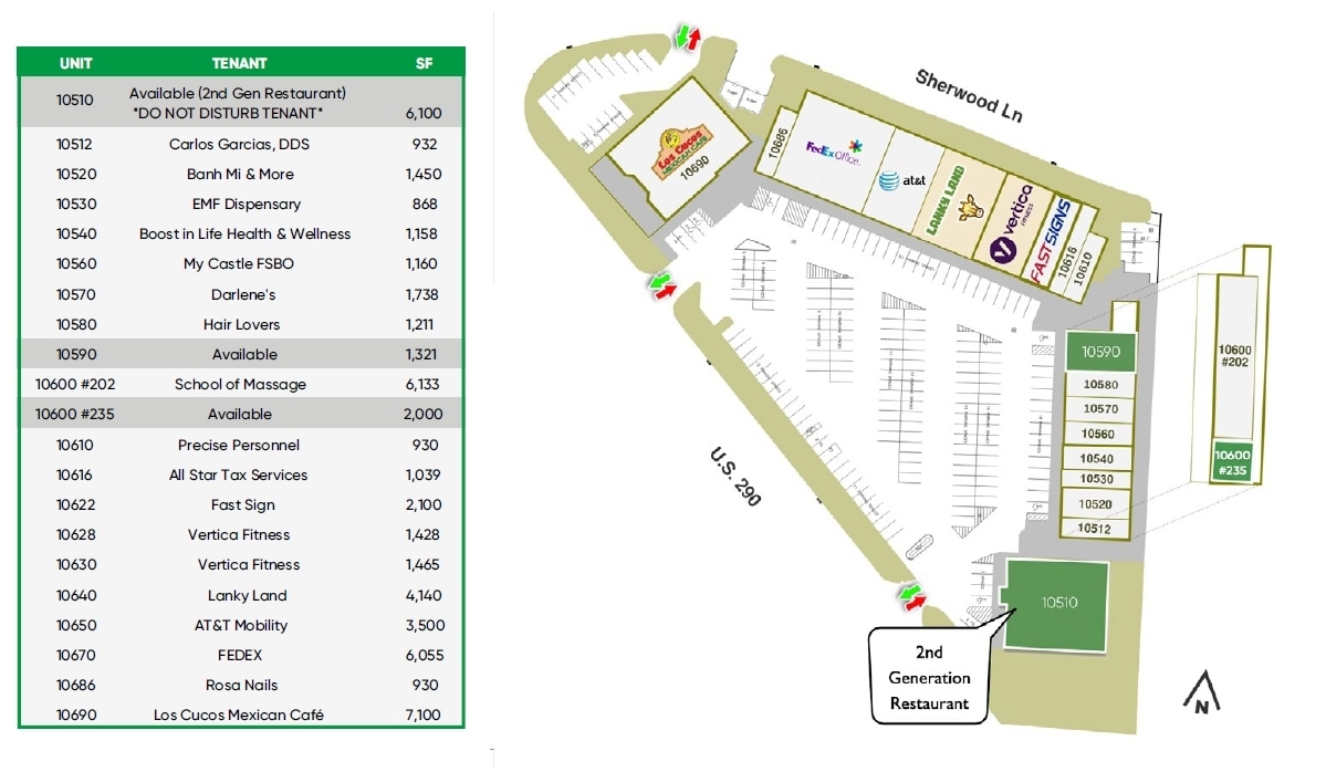 10650 Northwest Fwy, Houston, TX à louer Plan de site– Image 1 sur 1