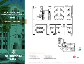 95 Merrick Way, Coral Gables, FL à louer Plan d’étage– Image 1 sur 1