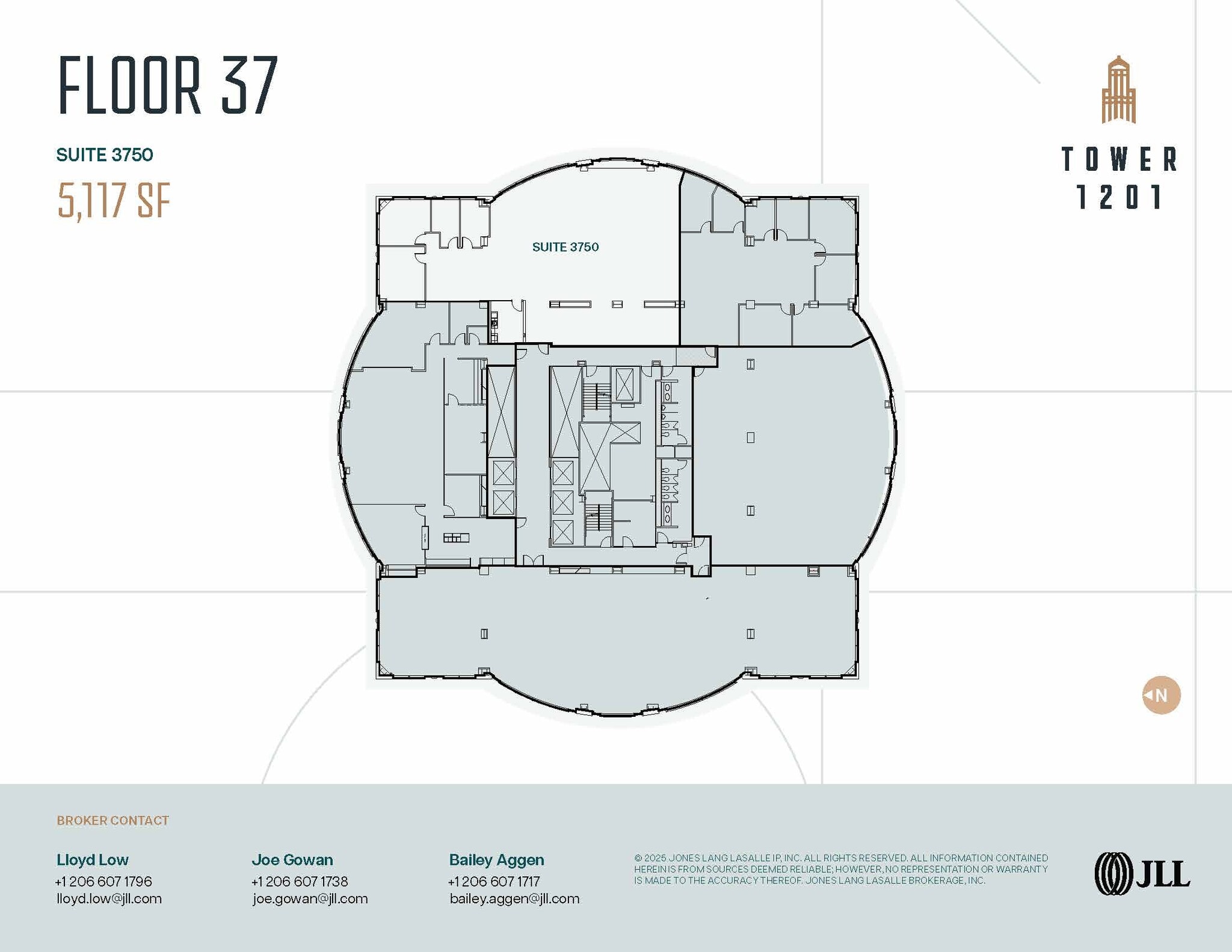 1201 3rd Ave, Seattle, WA à louer Plan d’étage– Image 1 sur 1