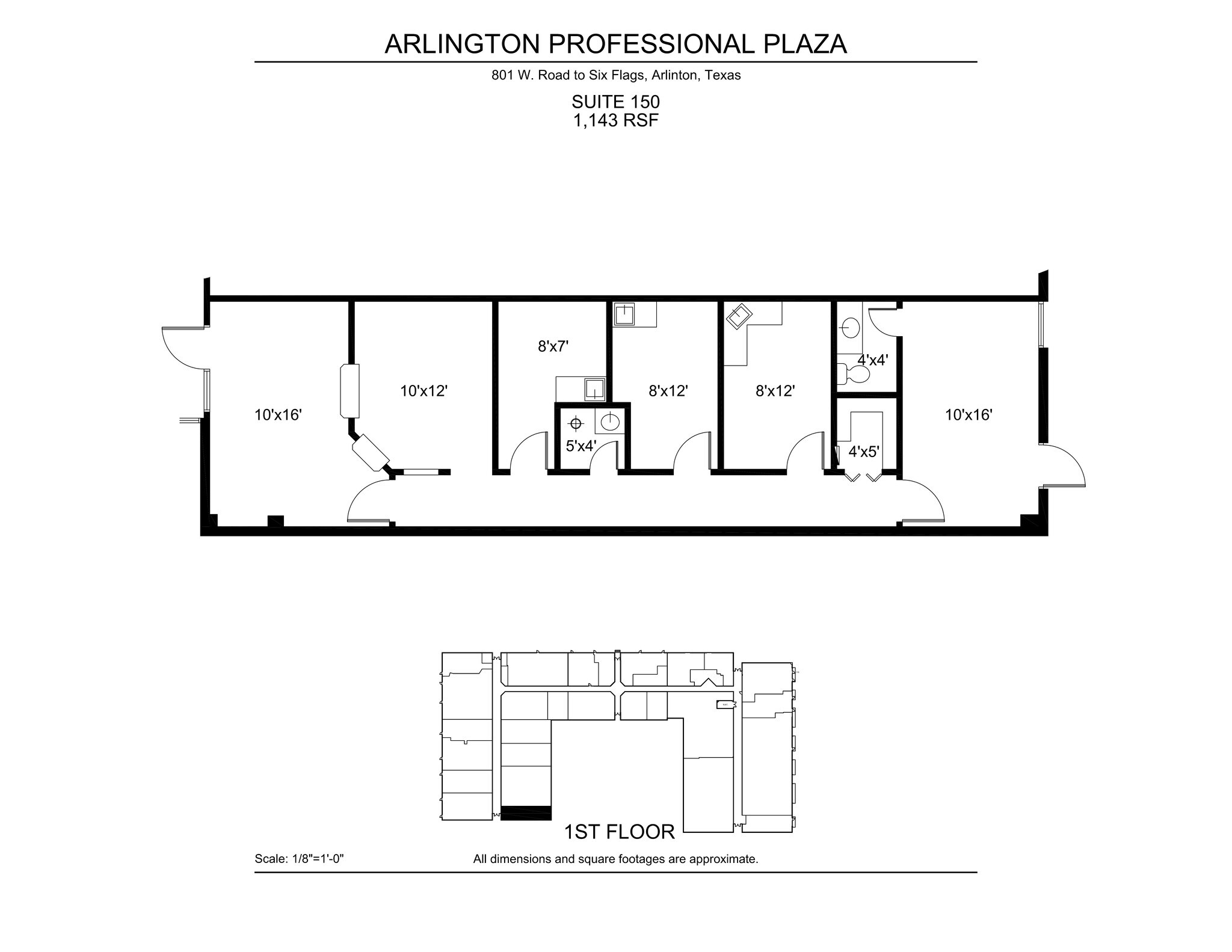 801 W Road To Six Flags, Arlington, TX à louer Plan d’étage– Image 1 sur 1