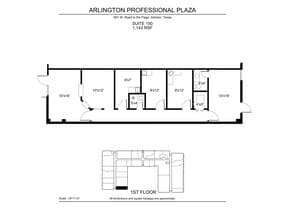 801 W Road To Six Flags, Arlington, TX à louer Plan d’étage– Image 1 sur 1