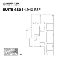8765 W Higgins Rd, Chicago, IL à louer Plan d’étage– Image 1 sur 1