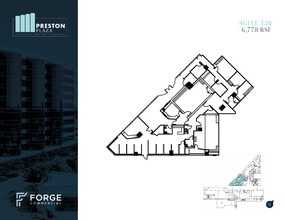 17950 Preston Rd, Dallas, TX à louer Plan d’étage– Image 1 sur 6
