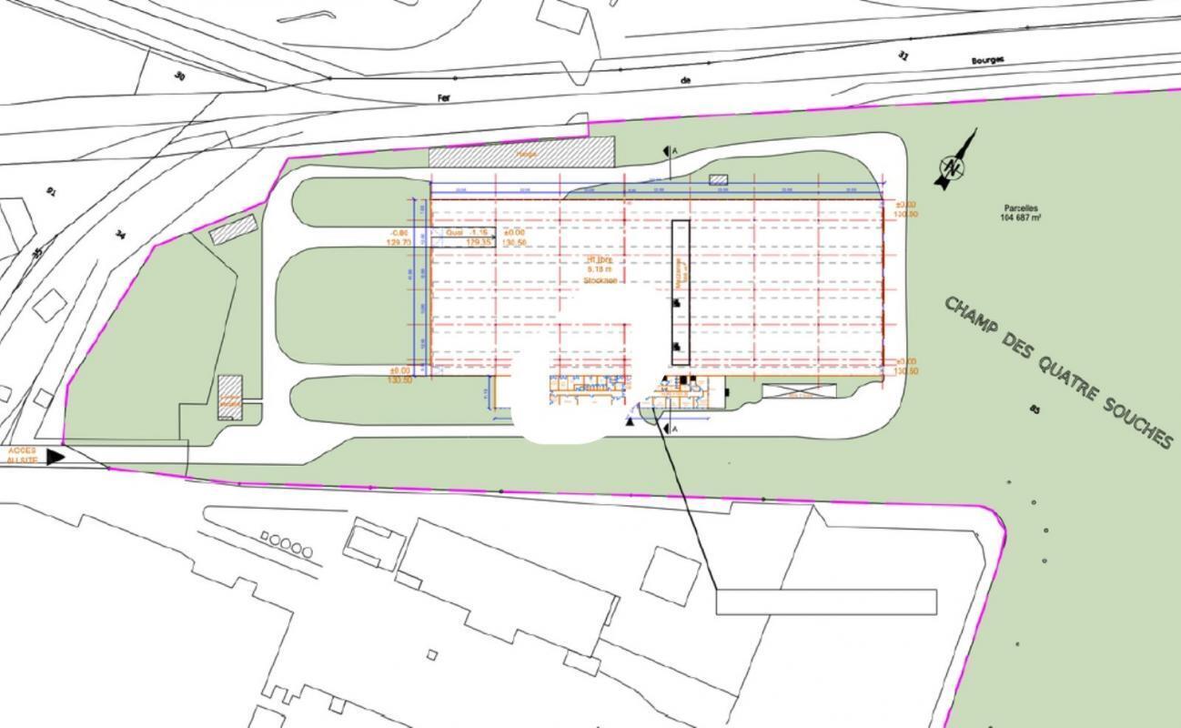 Industriel/Logistique dans Saint-Doulchard à louer Plan de site– Image 1 sur 2