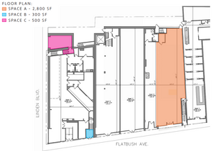 833-845 Flatbush Ave, Brooklyn, NY à louer Plan d’étage– Image 2 sur 2