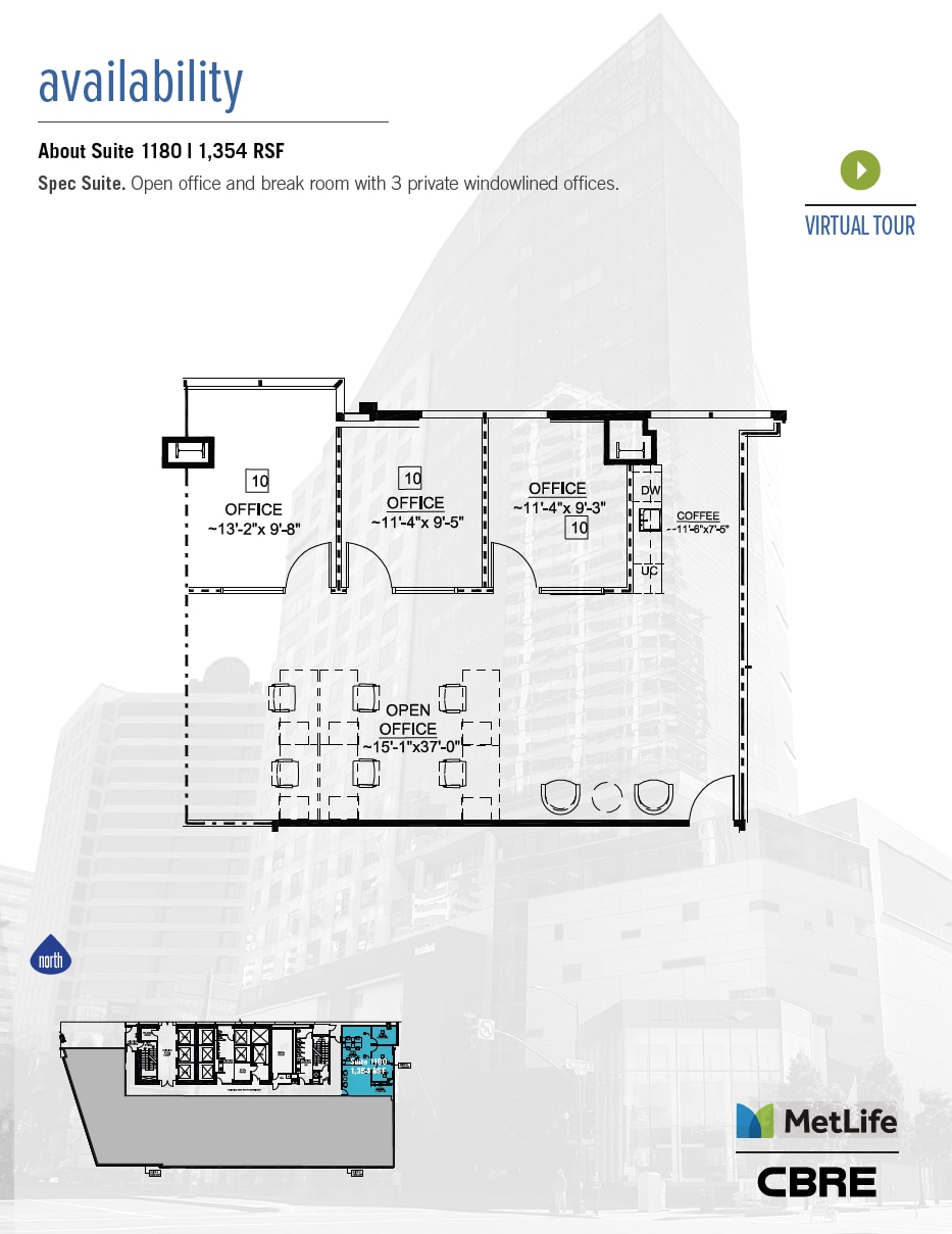 655 W Broadway, San Diego, CA à louer Plan d’étage– Image 1 sur 1