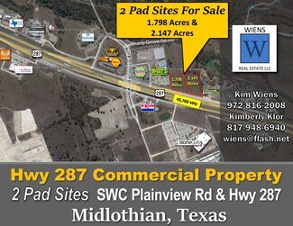 Plus de détails pour E Hwy 287, Midlothian, TX - Terrain à vendre